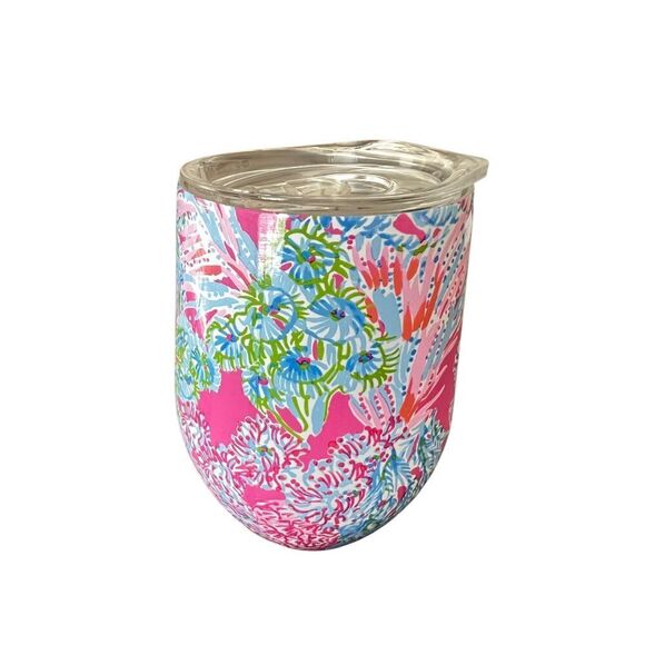 Lilly Pulitzer Insulated Stemless Tumbler cup - Picture 3 of 11